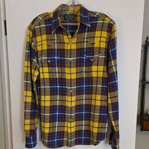 Vntg. Ralph Lauren  Pendleton Men's Multicolor Plaid Button-Down Shirt